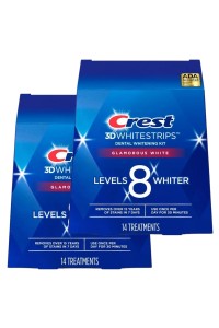 Előnyös dupla csomagolásos Crest 3D Glamorous White fogfehérítő matrica Előnyös dupla csomagolásos Crest 3D Glamorous White fogfehérítő matrica