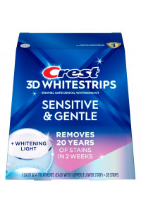 Fehérítő matricák Crest 3D Whitestrips SENSITIVE & GENTLE fehérítő lámpával Fehérítő matricák Crest 3D Whitestrips SENSITIVE & GENTLE fehérítő lámpával
