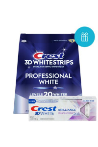 PROFESSIONAL WHITE fogfehérítő matrica + BRILLIANCE fehérítő fogkrém PROFESSIONAL WHITE fogfehérítő matrica + BRILLIANCE fehérítő fogkrém